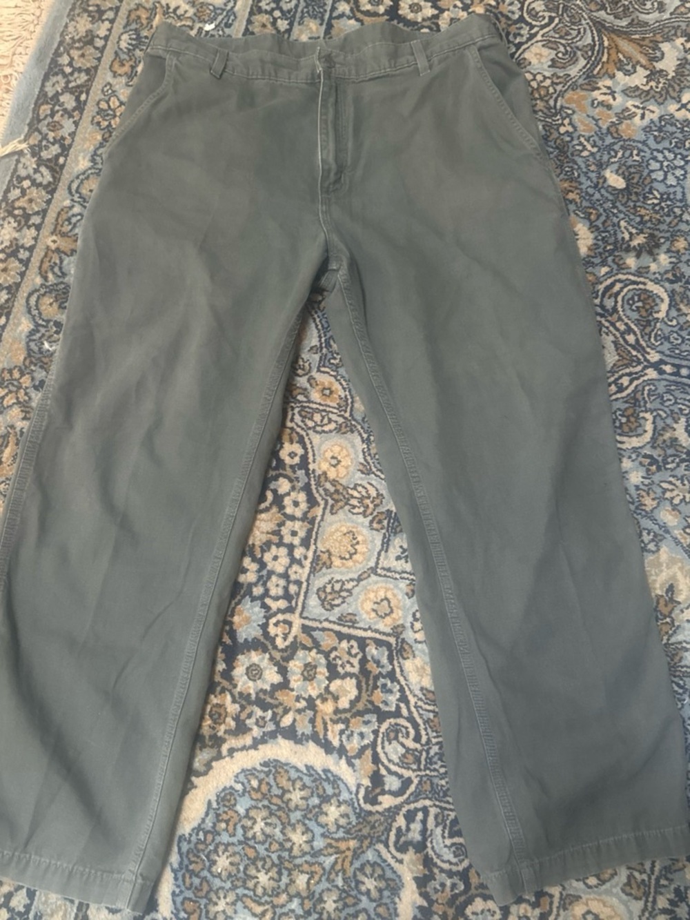 Vintage Men’s Carhartt Dungaree Fit 38x30 Olive Green